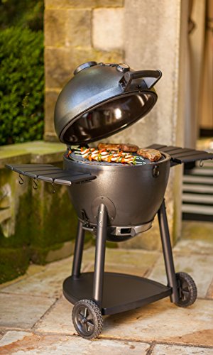 Char-Griller 16620 Akorn Kamado Kooker Charcoal Barbecue Grill and Smoker, Black
